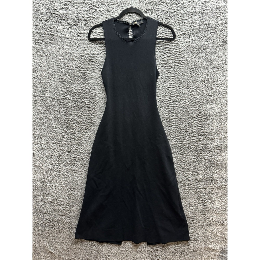 Maje Cutaway Knit Maxi Dress in Black Women's 38 $385
